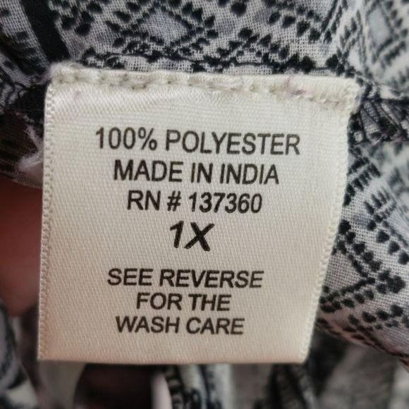 Live 4 Truth Black Sheer tribal‎ 1X Tank Top - Picture 7 of 7